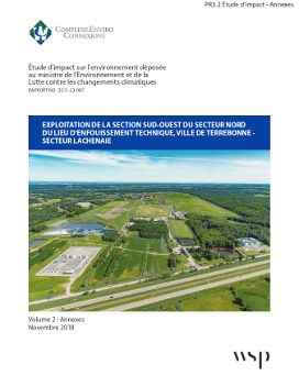 PR3.2 - COMPLEXE ENVIRO CONNEXIONS. Étude d'impact - Annexes, novembre 2018, 637 pages.